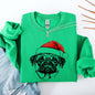 Pug, Santa, Dog, Christmas, Dog Lover, Pet Sweatshirt