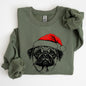 Pug, Santa, Dog, Christmas, Dog Lover, Pet Sweatshirt