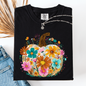 Pumpkin Floral, Halloween, Fall, Autumn, Comfort Colors T-Shirt