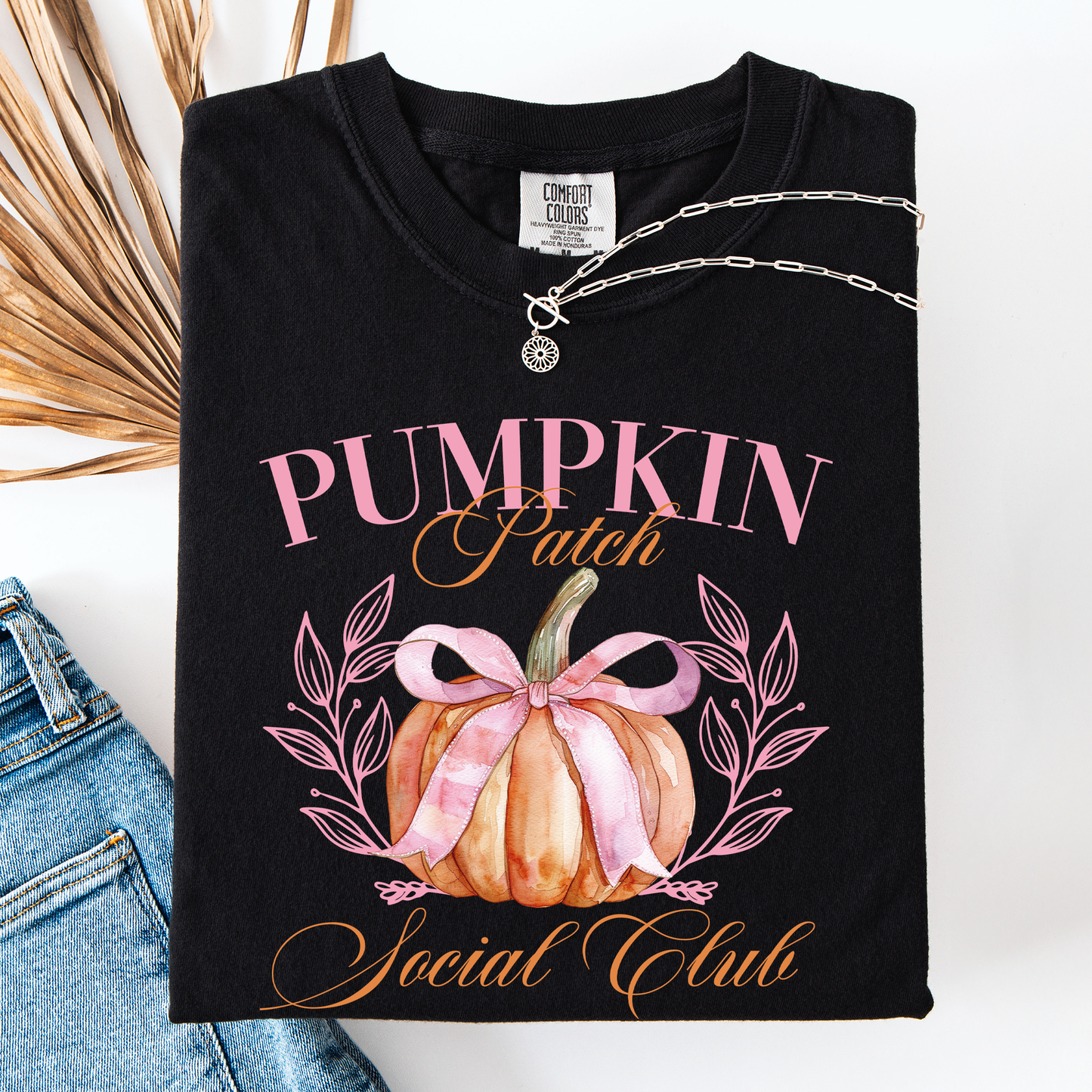 Pumpkin Patch Social Club, Autumn, Fall, Comfort Colors T-Shirt