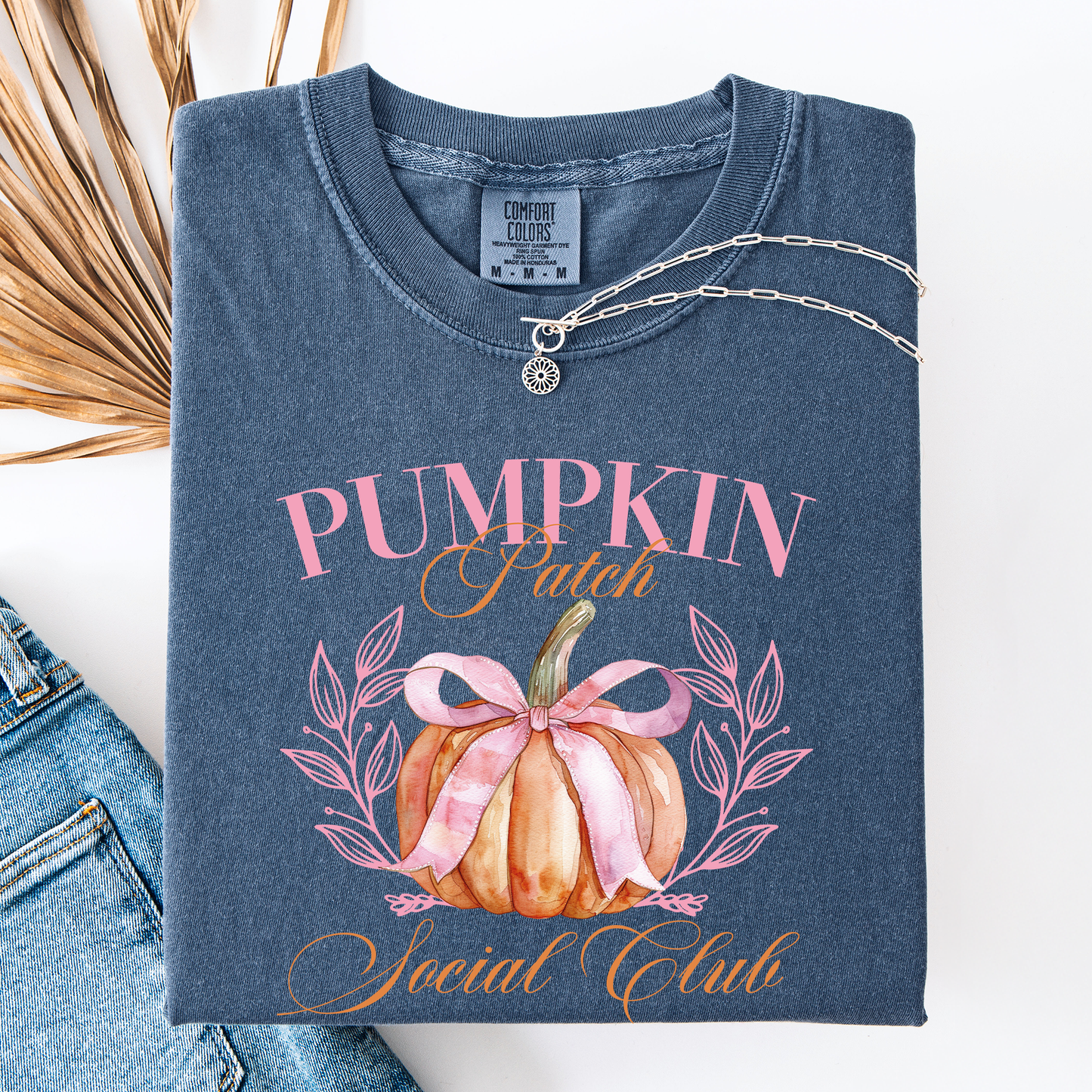 Pumpkin Patch Social Club, Autumn, Fall, Comfort Colors T-Shirt