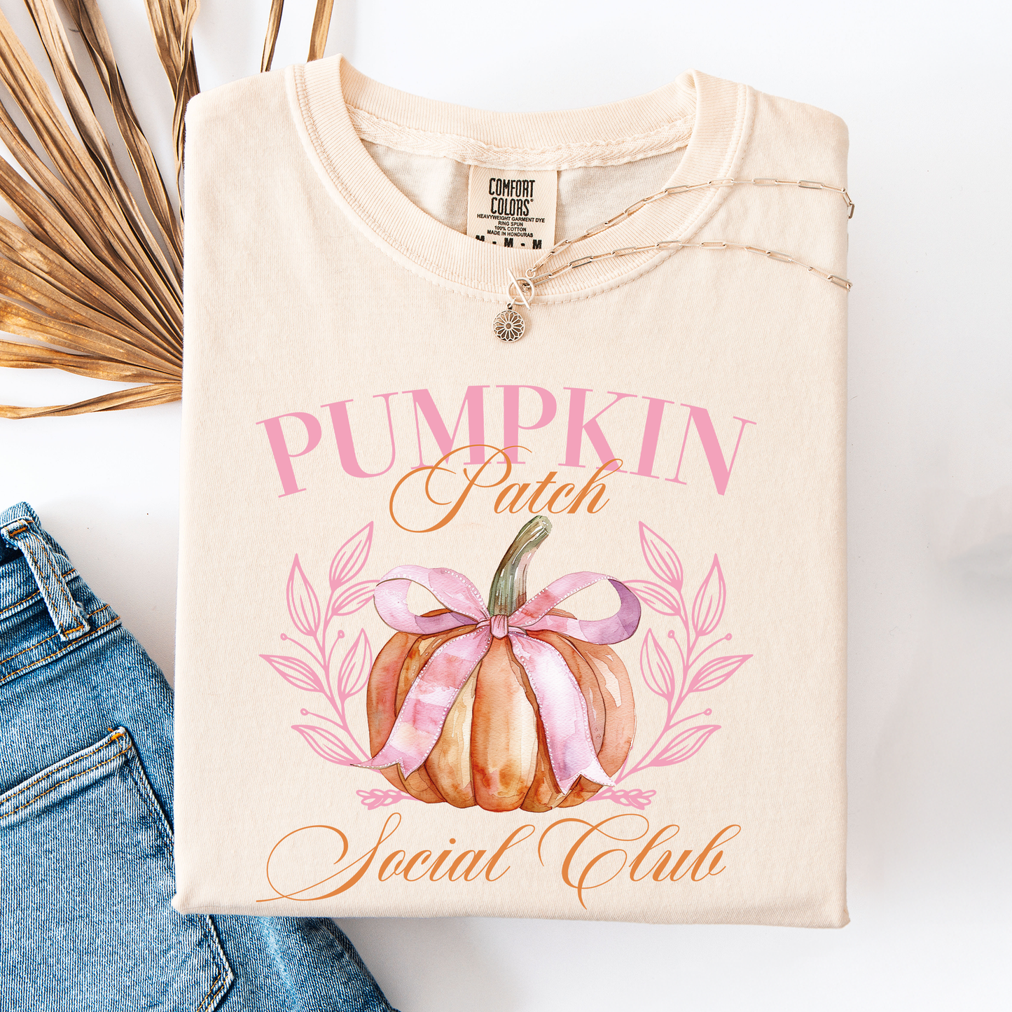 Pumpkin Patch Social Club, Autumn, Fall, Comfort Colors T-Shirt