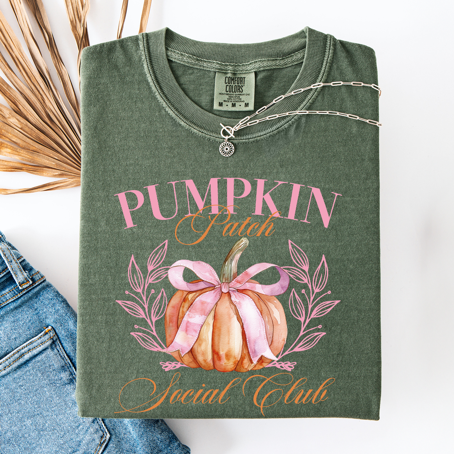 Pumpkin Patch Social Club, Autumn, Fall, Comfort Colors T-Shirt