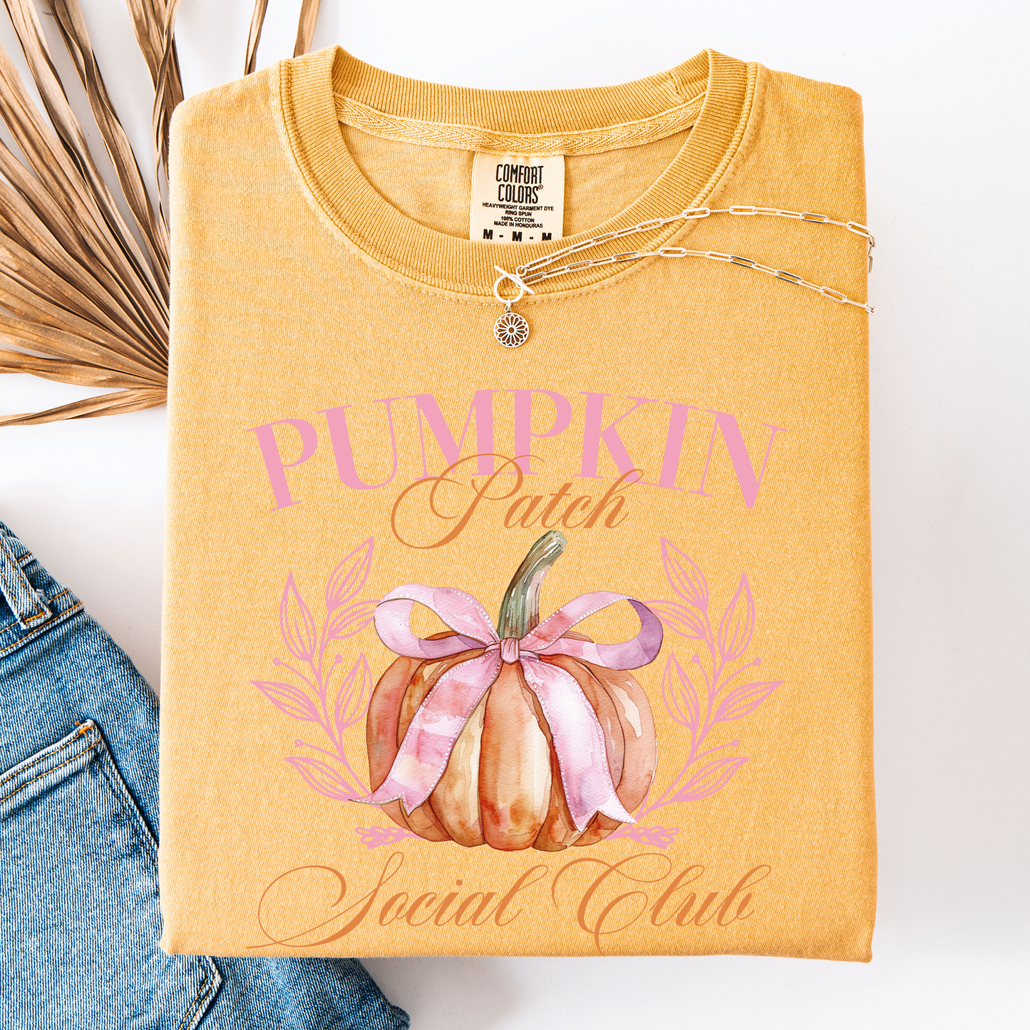 Pumpkin Patch Social Club, Autumn, Fall, Comfort Colors T-Shirt