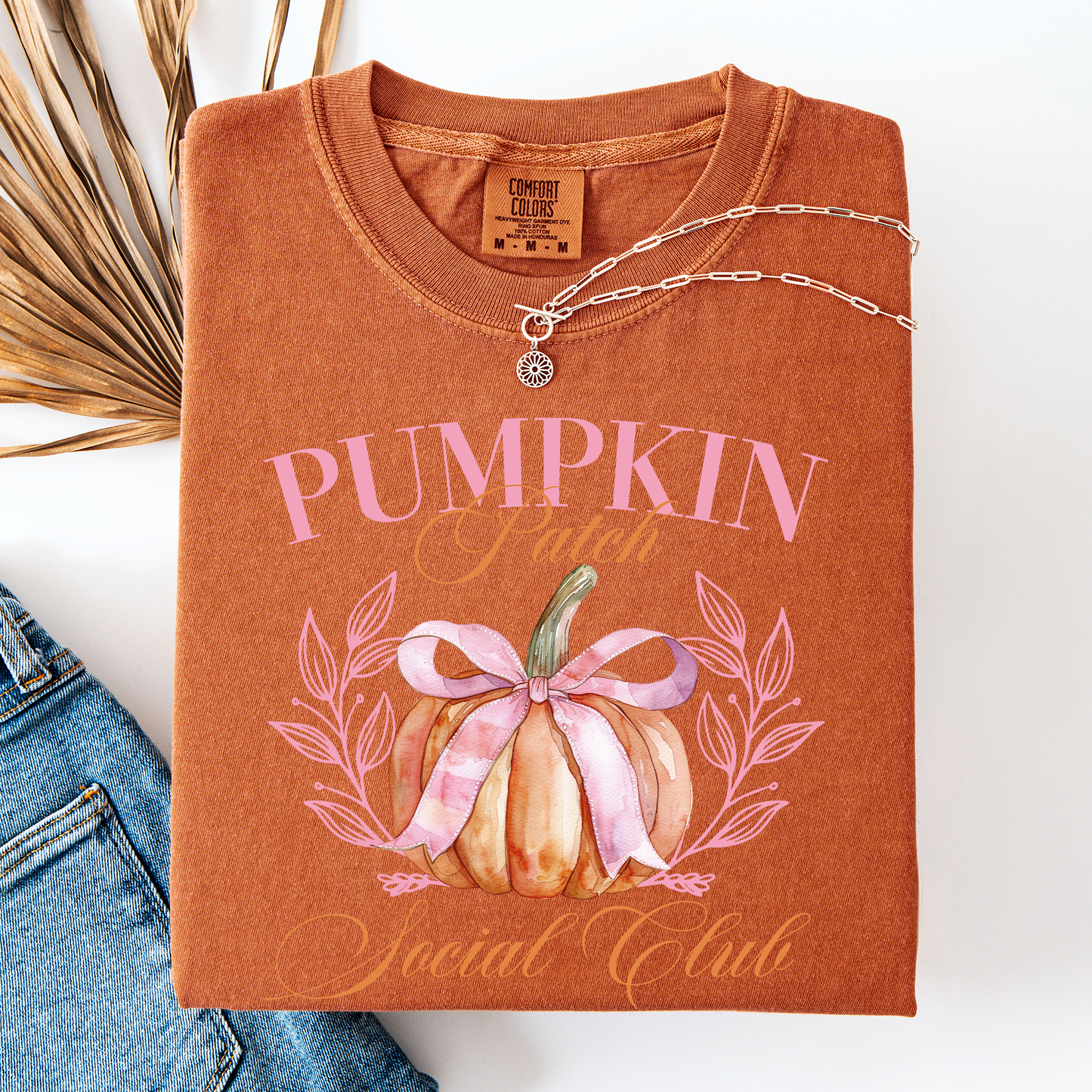 Pumpkin Patch Social Club, Autumn, Fall, Comfort Colors T-Shirt
