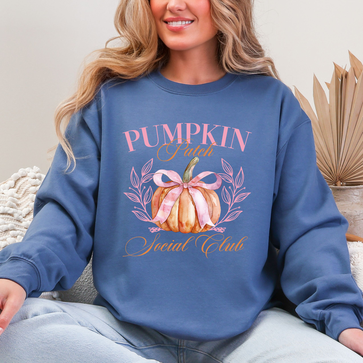 Pumpkin Patch Social Club, Autumn, Fall Sweatshirt