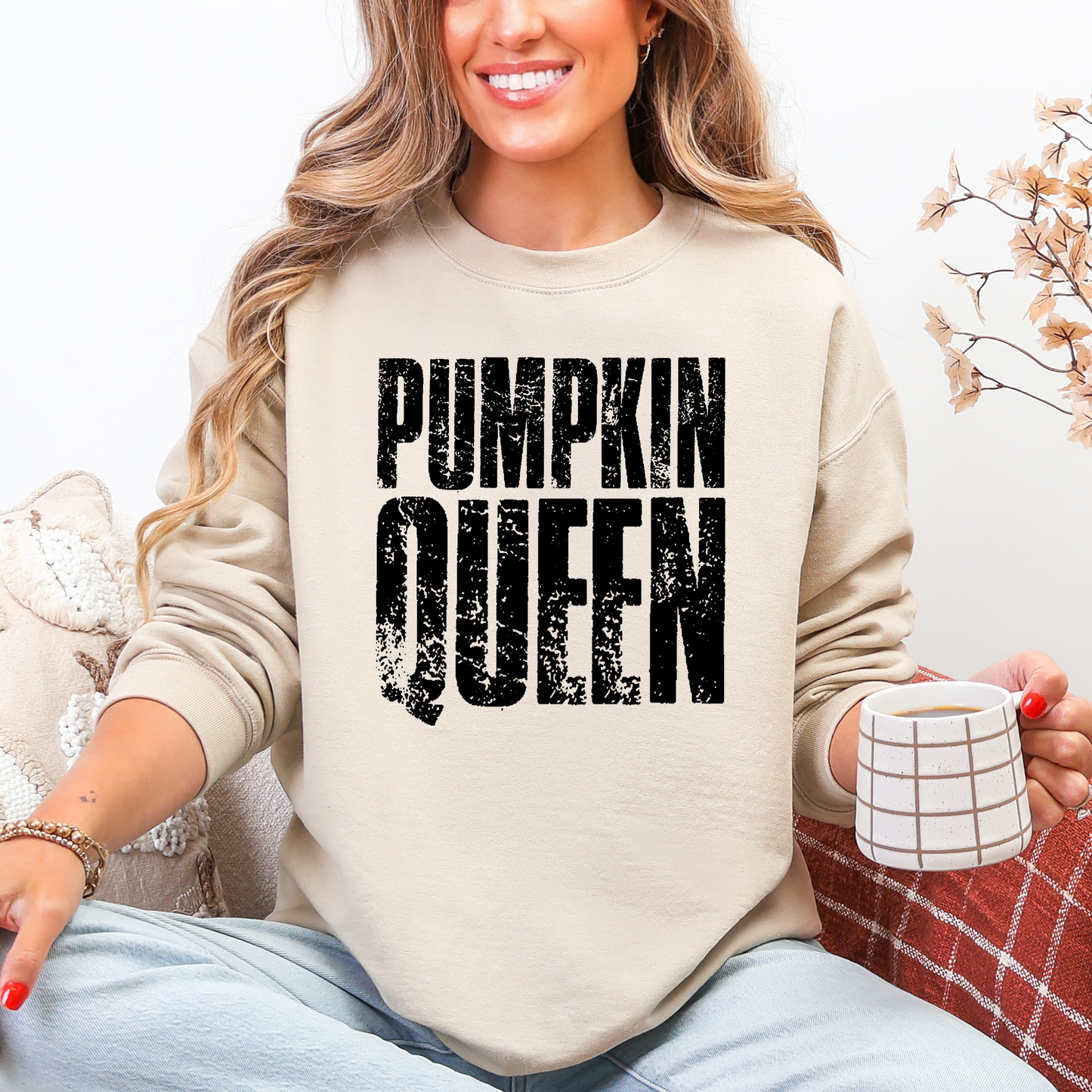 Pumpkin Queen, Halloween, Autumn, Fall Sweatshirt