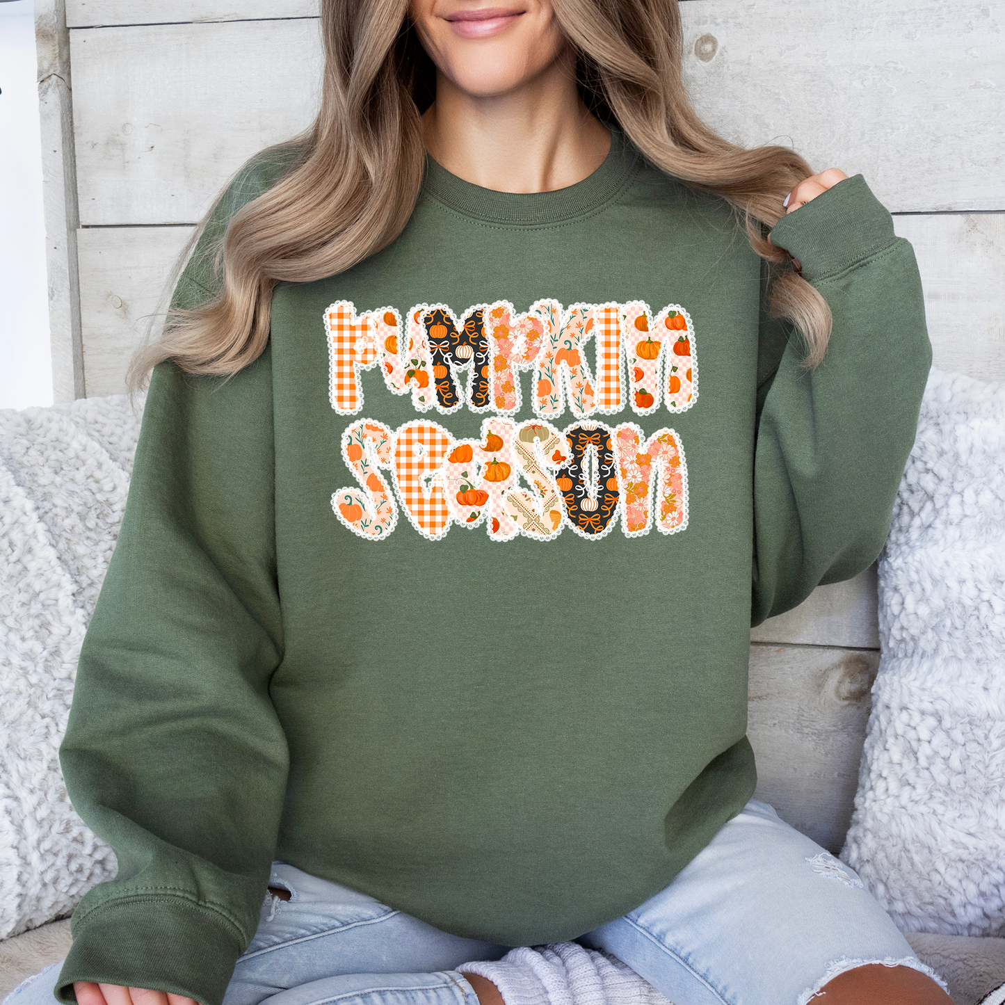 Pumpkin Season, Pattern, Classic Autumn, Fall Sweatshirt