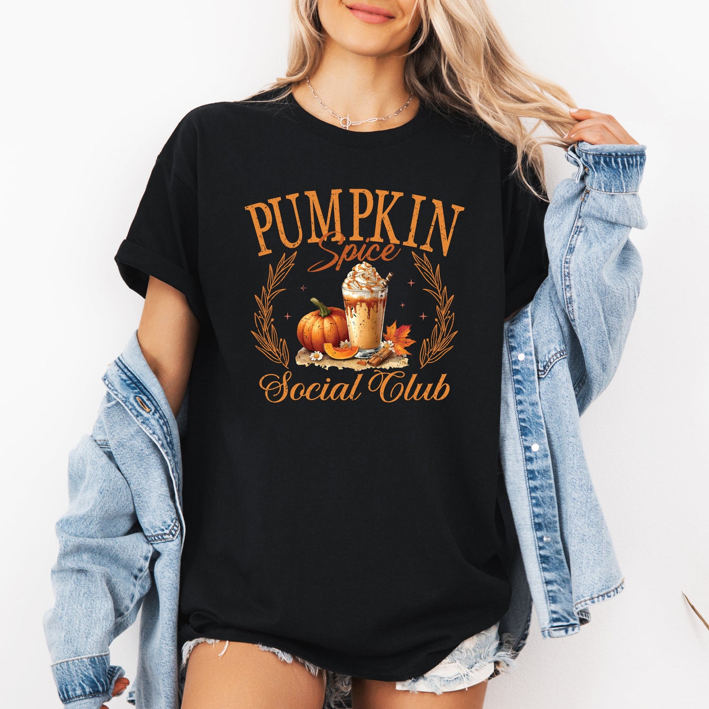 Pumpkin Spice Social Club, Autumn, Halloween, Fall, Tshirt