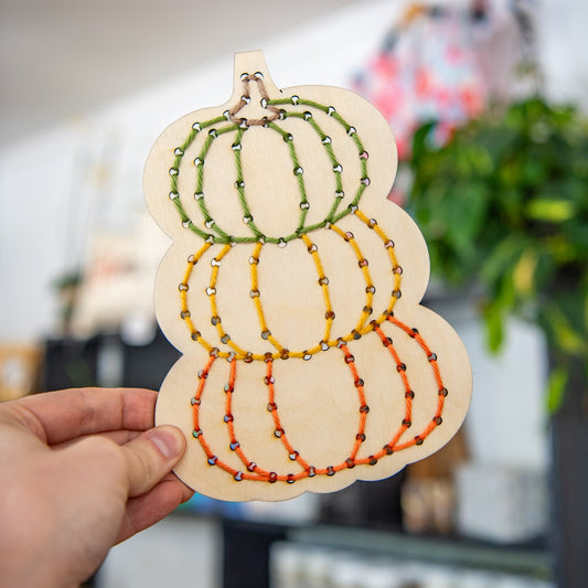 Pumpkin Yarn Embroidery Kit