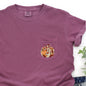 Pumpkin, Heart, Thanksgiving, Flowers, Pocket Tee Comfort Colors T-Shirt