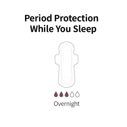 Pure Care Organic Herbal Infused Pads - Overnight