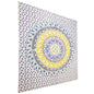 Colorful mandala design on a white background