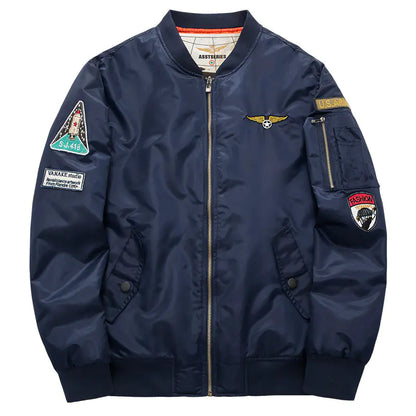 Thick Olive Green Men's Pilot Jacket