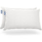 Set of 2 Queen Shredded Memory Foam Pillows with Luxury Bamboo Breathable Cover