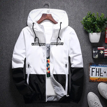 Men's Hooded Jacket for Youth - Casual Windbreaker