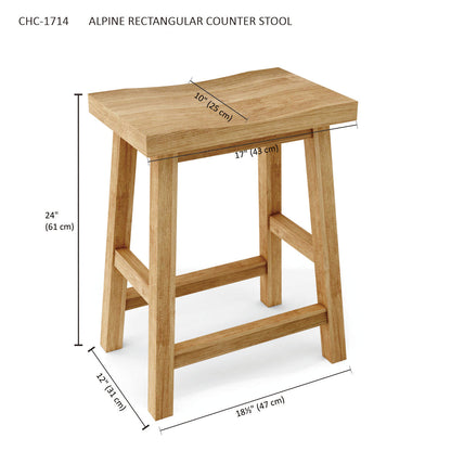 Alpine Rectangular Counter Stool