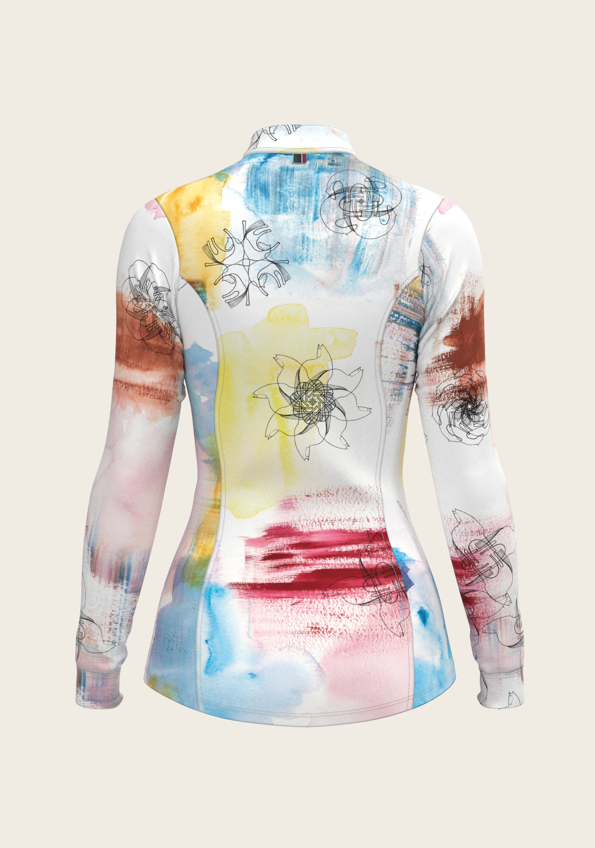 Horse Flower Fair Quarter Zip Sun Shirt