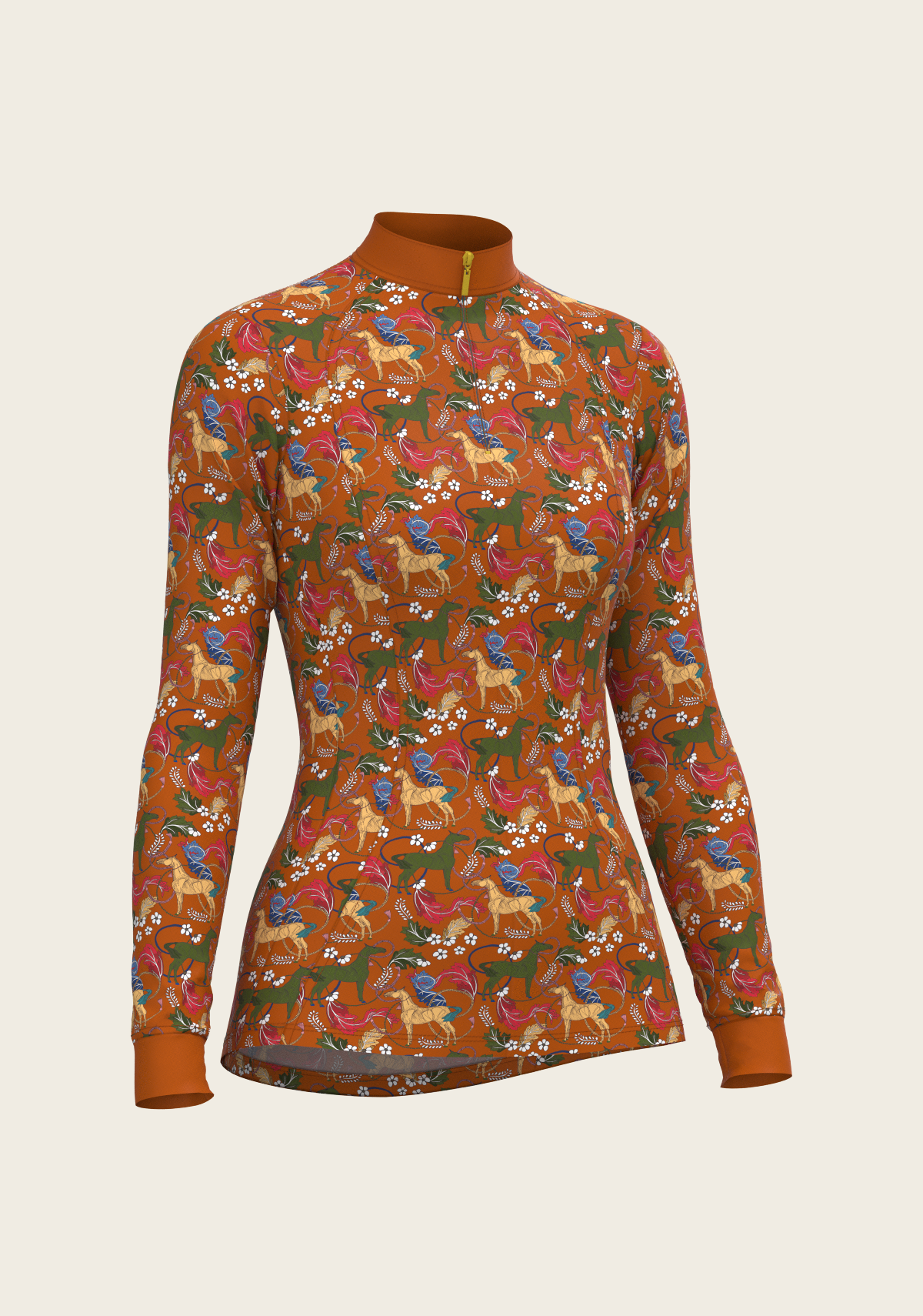 Flower Power Quarter Zip Sun Shirt