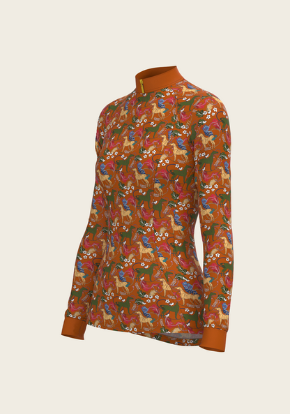 Flower Power Quarter Zip Sun Shirt