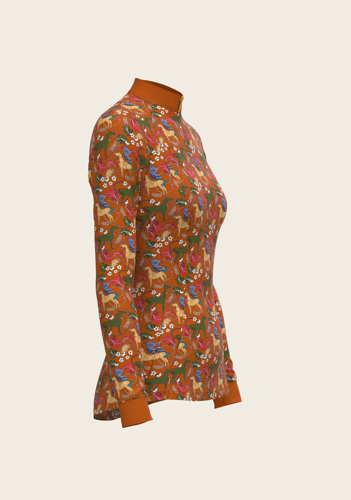 Flower Power Quarter Zip Sun Shirt