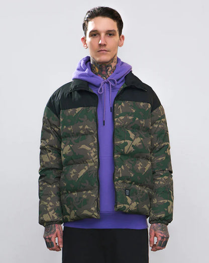 Loose Fit Camouflage Thick Down Jacket