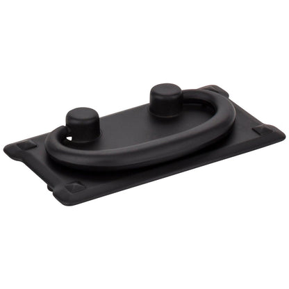 3" Center-to-Center Matte Black Rectangle Verona Cabinet Drop Pull