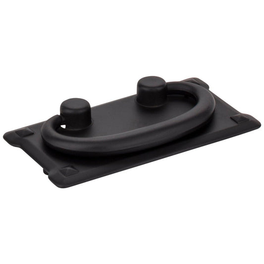 3" Center-to-Center Matte Black Rectangle Verona Cabinet Drop Pull