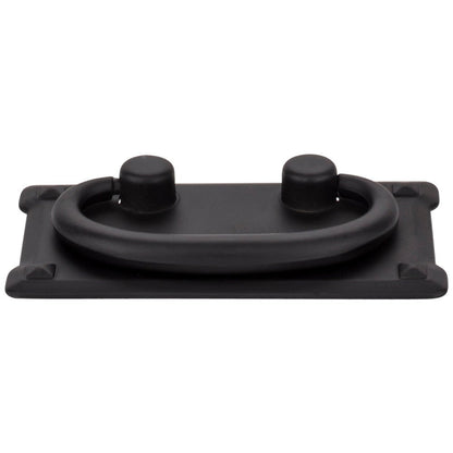 3" Center-to-Center Matte Black Rectangle Verona Cabinet Drop Pull