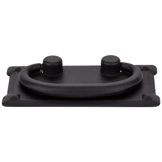 3" Center-to-Center Matte Black Rectangle Verona Cabinet Drop Pull