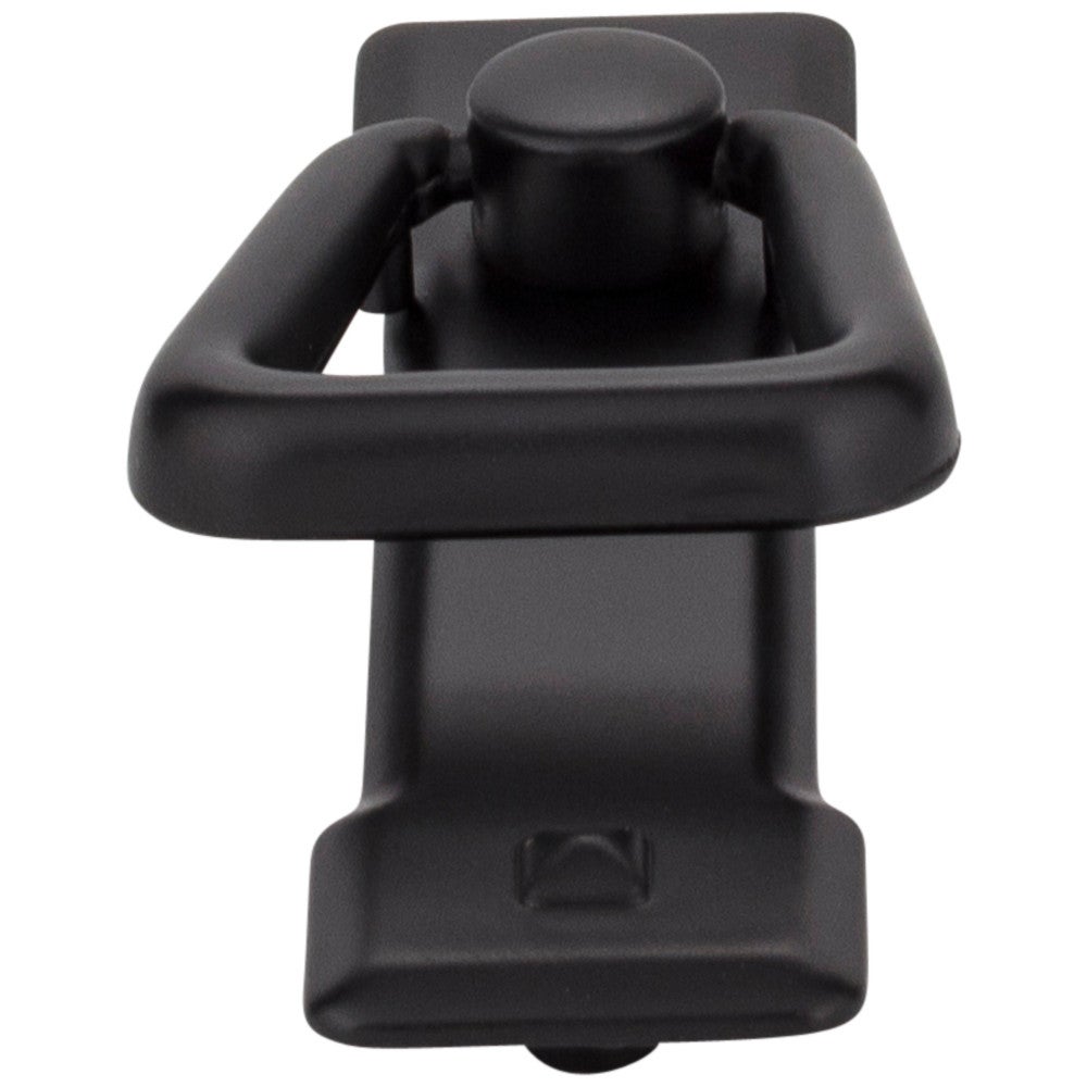 2-1/4" Center-to-Center Matte Black Rectangle Verona Cabinet Drop Pull