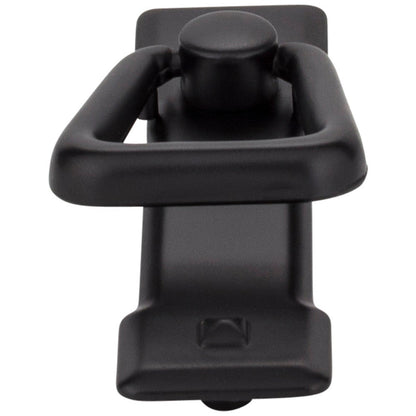 2-1/4" Center-to-Center Matte Black Rectangle Verona Cabinet Drop Pull