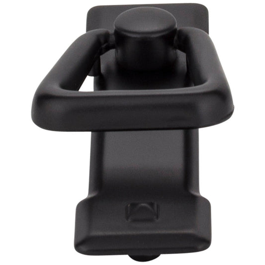 2-1/4" Center-to-Center Matte Black Rectangle Verona Cabinet Drop Pull