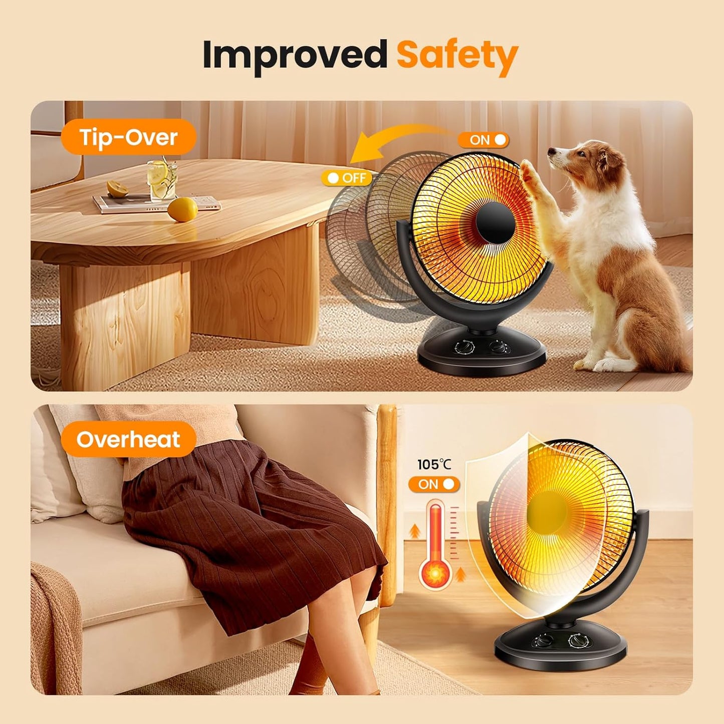 Kismile Portable Electric Space Heater Series