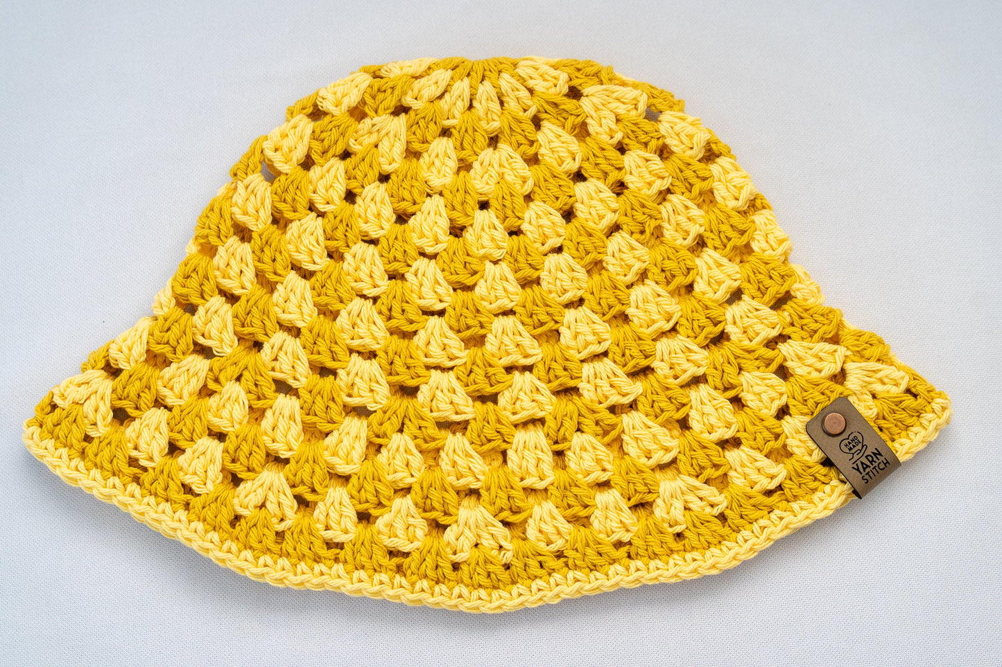 Crochet Bucket Hat - Yellow