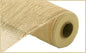 10"X10YD METALLIC MESH CREAM W/GOLD FOIL