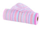 10"X10YD VERTICAL MULTICOLOR STRIPE MESH PINK/HOT PNK/BLUE/LAV/WHT