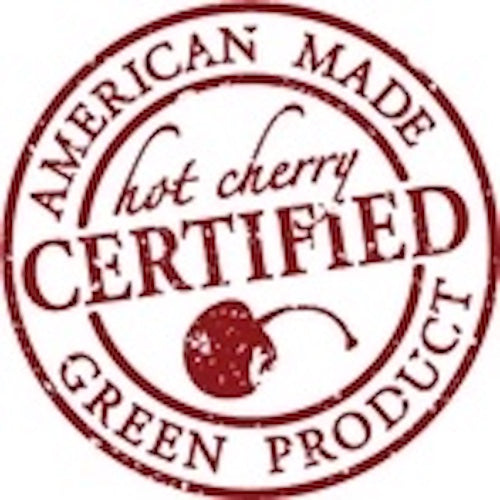 Hot Cherry Eye Pillow in Blue Denim