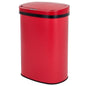 Red 13 Gallon Stainless Steel Motion Sensor Trash Can | Kitchen [Metal] | Kitchen + Metal