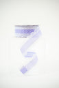 1.5" x 10yd Raised Swiss Dots W/Lace Light Lavender with White