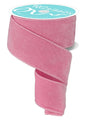 2.5"X10YD DELUXE VELVET/SATIN BACKING LIGHT PINK