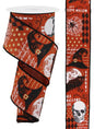 2.5"X10YD VINTAGE HALLOWEEN/ROYAL RUST/BLK/GOLD/WHT