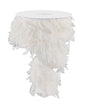 2.5"X10YD FURRY RIBBON WHITE