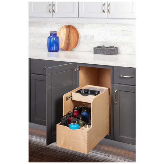 Wood Double Drawer Bottle Rollout