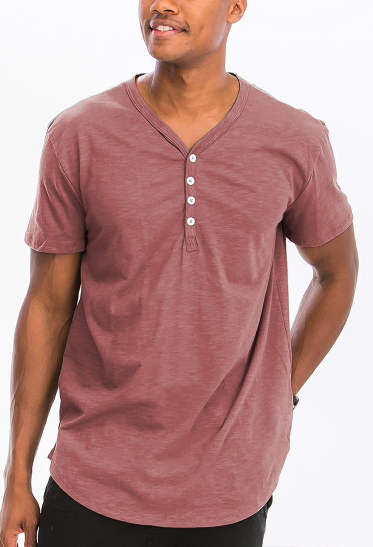 Henley Scallop Tee | Apparel | Kitchen + Metal