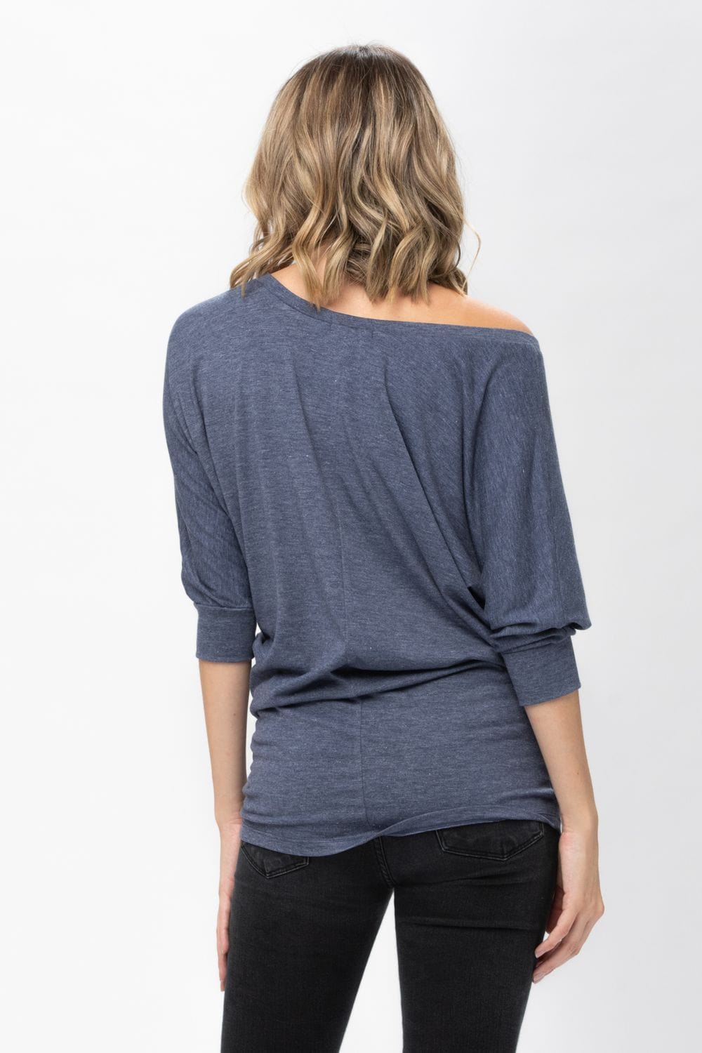 3/4 Dolman Batwing Sleeve Round Neck Comfy Loose Fit Casual Tunics | Apparel | Kitchen + Metal