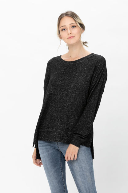 Casual Long Sleeve Round Neck T Shirts Blouses Sweatshirts Tops | Apparel | Kitchen + Metal