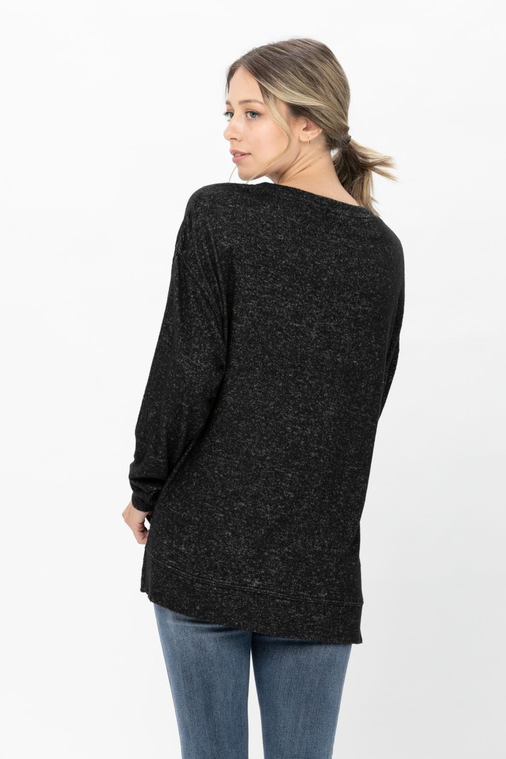 Casual Long Sleeve Round Neck T Shirts Blouses Sweatshirts Tops | Apparel | Kitchen + Metal