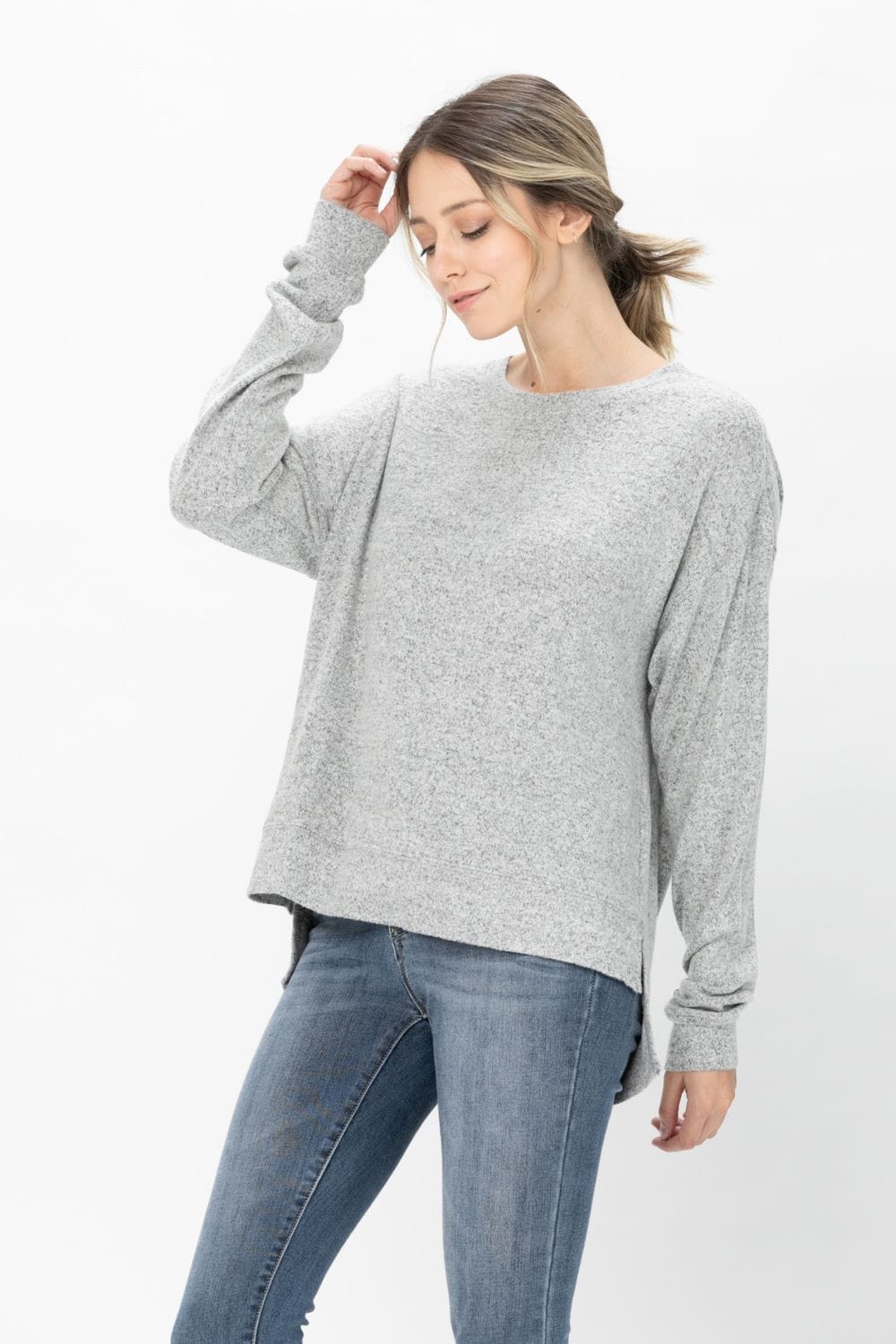 Casual Long Sleeve Round Neck T Shirts Blouses Sweatshirts Tops | Apparel | Kitchen + Metal