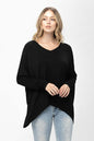 Knit Tunic Blouse Dolman Sleeve Oversized Curved-Hem Asymmetrical Tops | Apparel | Kitchen + Metal